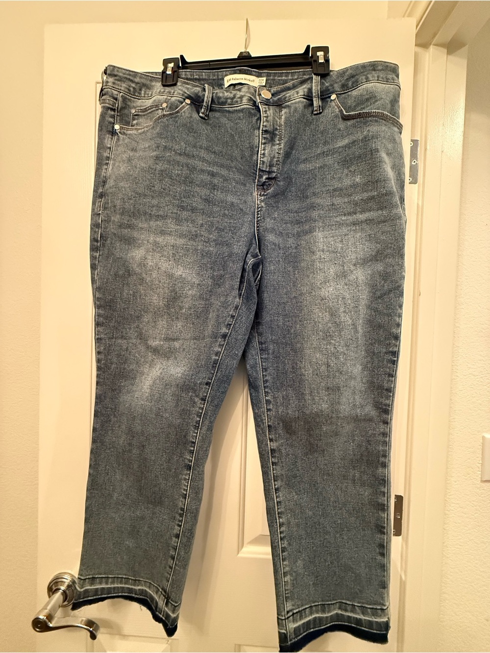 Rebecca Minkoff Women's Straight-Leg Jeans in Medium Blue Wash